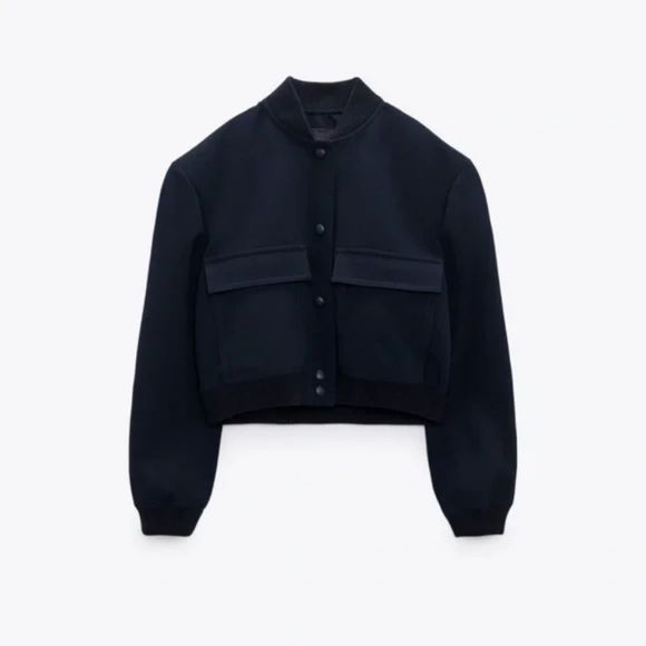 Zara Navy Blue Jacket - Picture 6 of 13